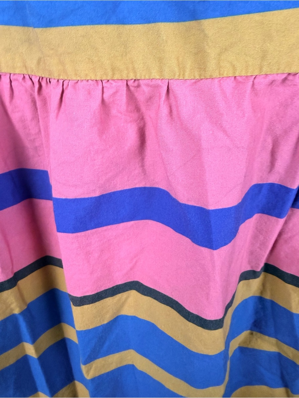 Staud Sea Tiered Striped Stretch Midi Skirt size 14 READ - Picture 10 of 11